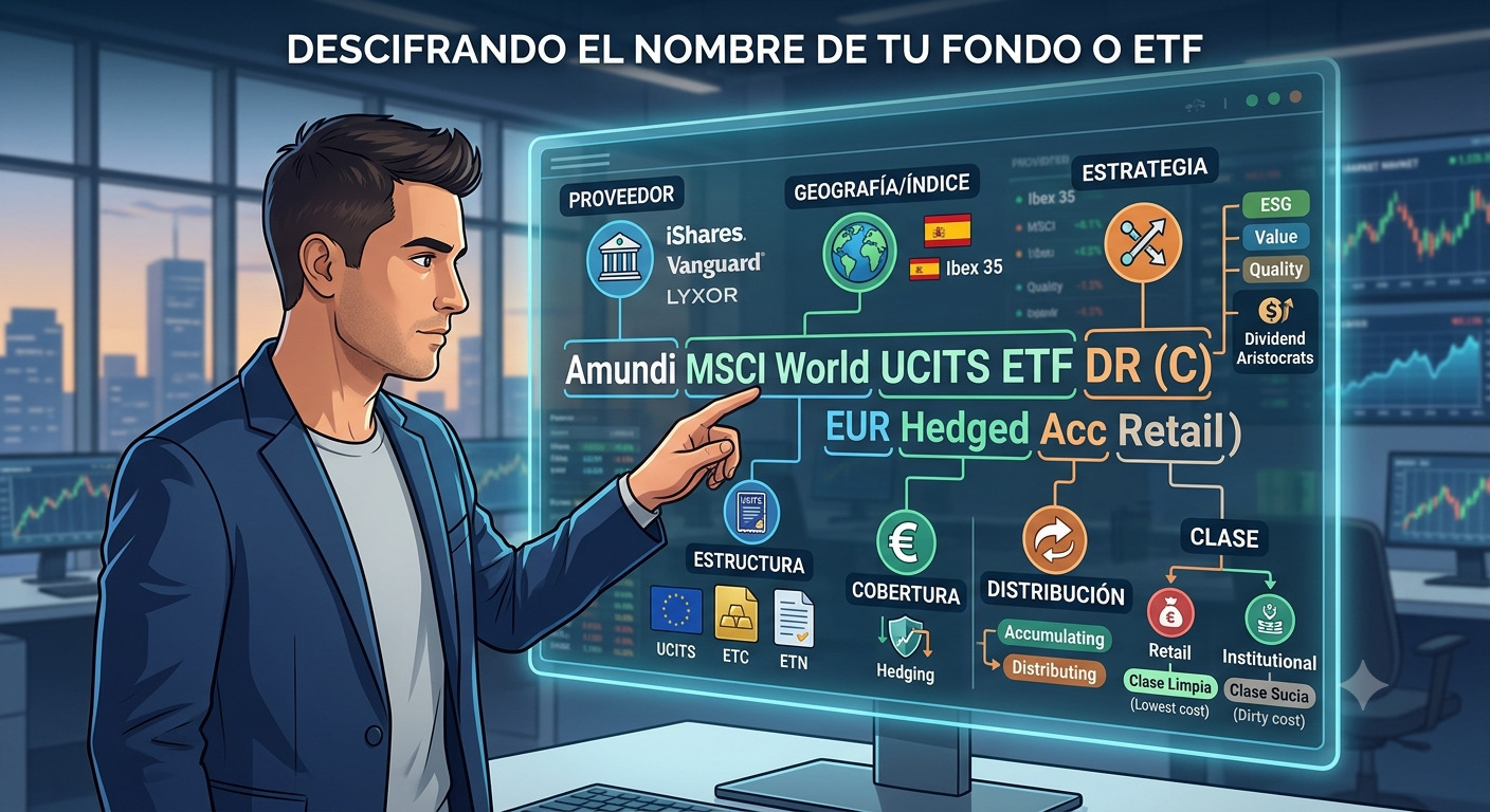 El nombre de un fondo puede darle pistas para averiguar en qué invierte, qué comisiones cobra...